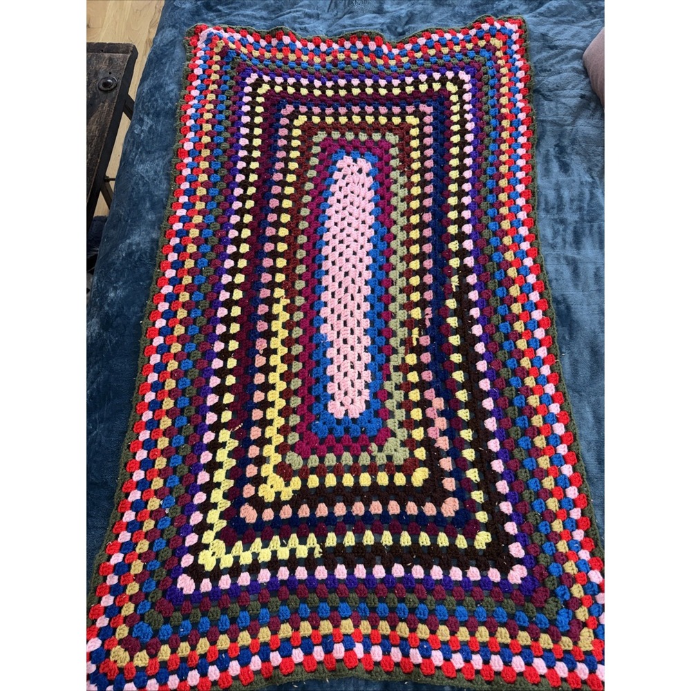 Hand Crochet‎ thow Blanket/baby Blanket 48x32in